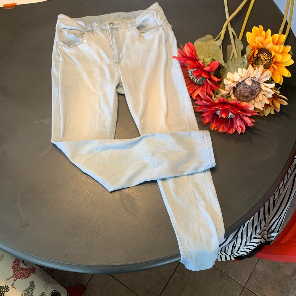 High Rise Blue Jeans